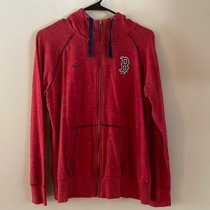 Gently Used Woman's Size Large Nike Boston Red Sox Sweatshirt.